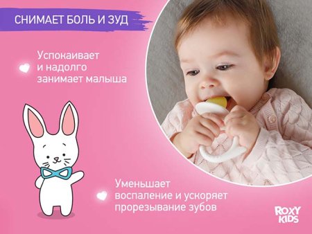 Roxy-Kids Набор силиконовых прорезывателей «Fruity»
