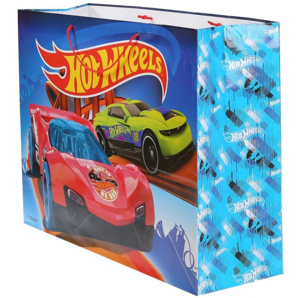 Играем вместе пакет подарочный Hot Wheels 46Х61Х20 см, бумага, глянцевый
