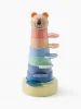 Happy baby Развивающая игрушка пирамидка, ZOO PYRAMID «ЗУ ПИРАМИД» (лев и жираф / lion and giraffe) 331953