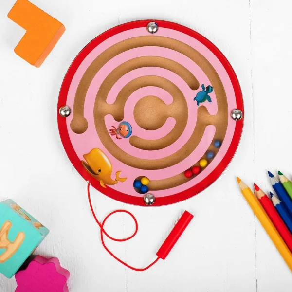 Лабиринт магнитный малый Волчок / цвет в ассортименте