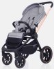 MowBaby Коляска 2 в 1 Zoom PU / цвет Gold Beige (бежево-серый, рама золото)