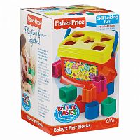 Fisher Price Развивающая игрушка ведерко, первые кубики