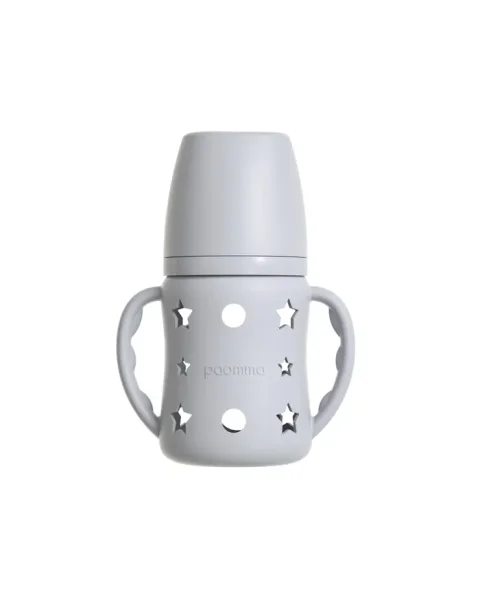 Силиконовый чехол для бутылочки, Light grey, 160 мл