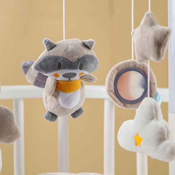 Крошка Я Музыкальный мобиль «Зверята», с ночником