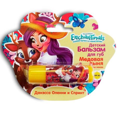 игрушка Enchantimals Детский бальзам для губ «Медовая дыня» с маслом какао