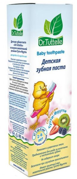 Dr.Tuttelle Зубная паста со вкусом Тутти-Фрутти, 75 мл