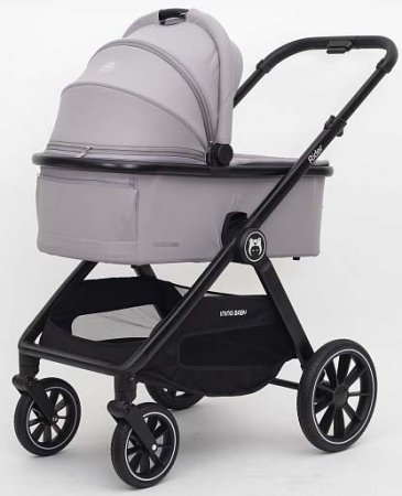 Bambini Moretti Коляска 2 в 1 Rider / цвет Light grey (серый)