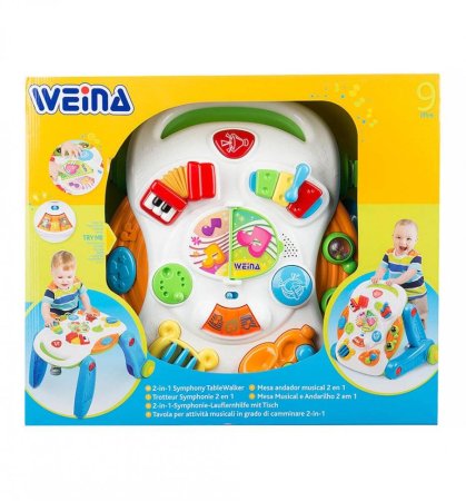 Weina 2137 Ходунки каталка развивающий столик