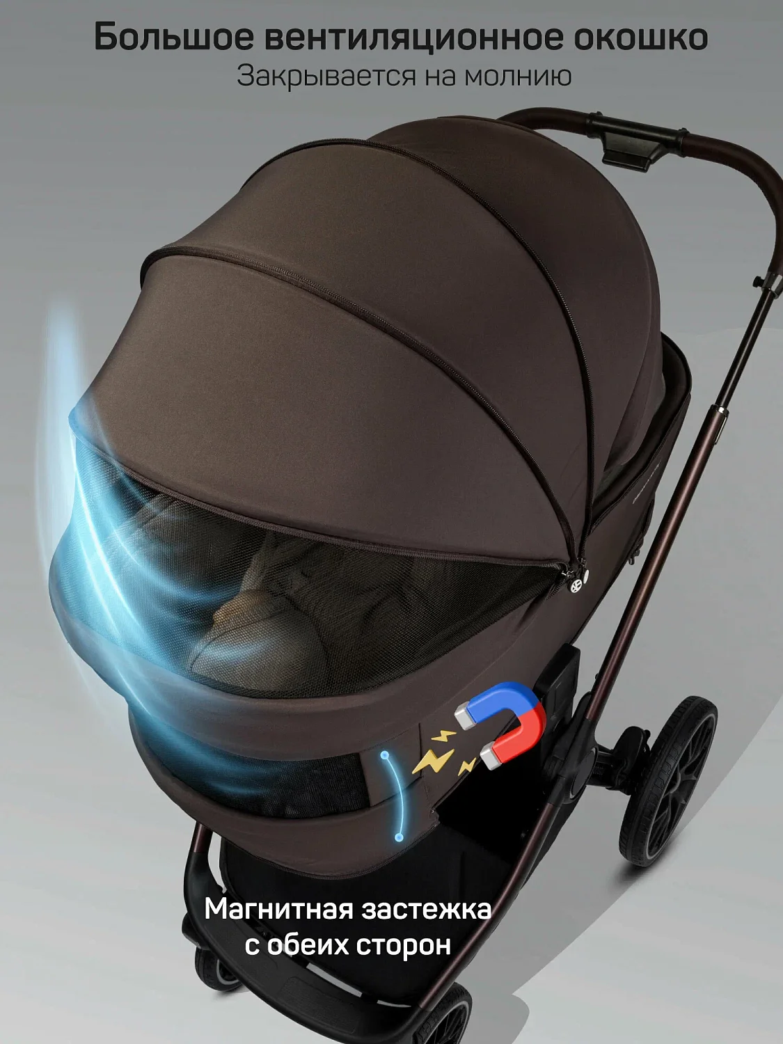 Коляска 2 в 1 с термолюлькой Amarobaby Phenom
