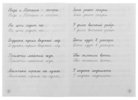Умка Каллиграфические прописи «М. А. Жукова. Пишем предложения»  – внешний вид и детали