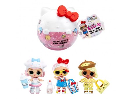 ЛОЛ СЮРПРАЙЗ Кукла в шаре Hello Kitty & Friends с аксессуарами L.O.L. SURPRISE!