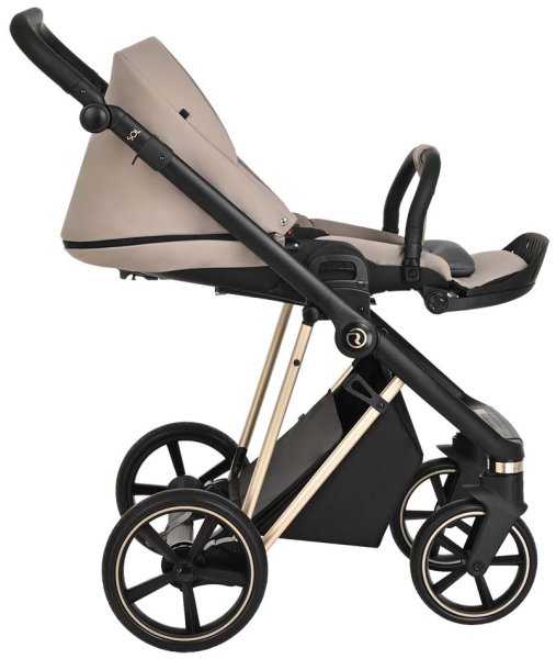 Roan Коляска 2 в 1 Sol Luxury / цвет Sesame (бежевый, рама золото, черная ручка)