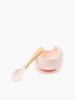 Happy baby Набор посуды для детей: миска на присоске и ложка 15064 / цвет light pink