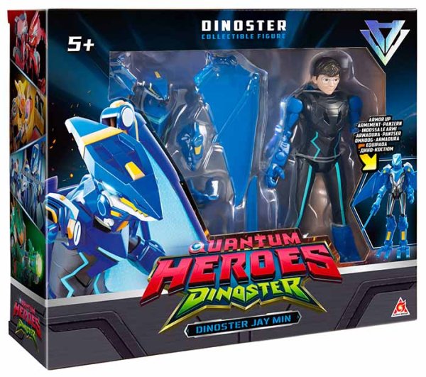 Dinoster Большая фигурка героя Джей Мин в дино-костюме, 20 см