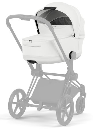 Коляска 2в1 CYBEX Priam Style Matt Black + спальный блок (Off White)
