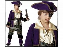 Карнавальный костюм /  Капитан пиратов  лиловый / возраст на 4-5 лет / рост 110 см