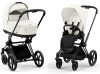 Коляска Cybex Priam IV Matt Black 2 в 1 спал.блок (Off White)