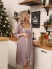 Hunny mammy Комплект для беременных 13120, размер 170,176-112-118 см / цвет коричневый-молочный