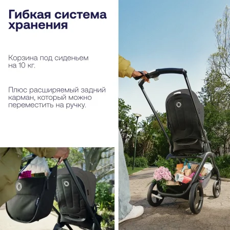 Коляска прогул.Bugaboo(Бугабу)Dragonfly complete  (GRAPHITE/GREY MELANGE-GREY MELAN 100176023)