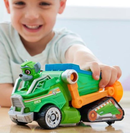 игрушка Paw Patrol Игровой набор Машинка с фигуркой Рокки, 18 см