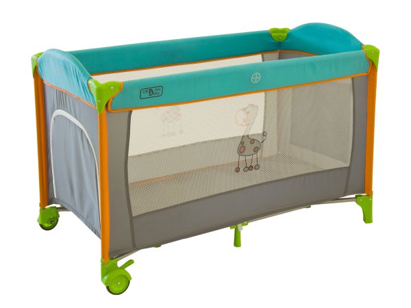 детские Детский прямоугольный манеж Urban Baby ChildHood: Gray / жирафик