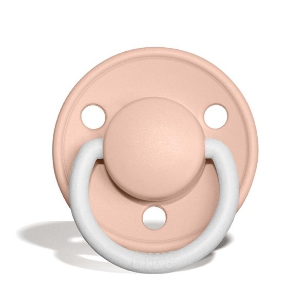 BIBS Соска-пустышка De Lux Silicone, 0-6 месяцев / цвет Blush Night