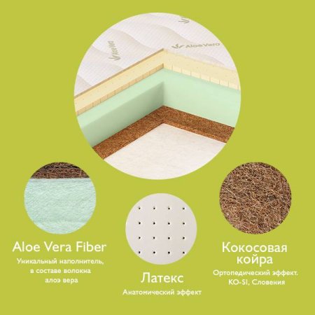 Матраc детский в кроватку / Aloe vera Simple
