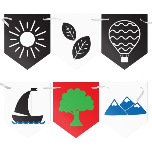 Лас Играс Контрастные картинки для новорожденных "Узоры"