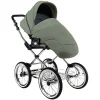 ROAN Коляска 2 в1 Bass Next короб+прогул.(2 места) (Sage Green/Black/руч.Black)