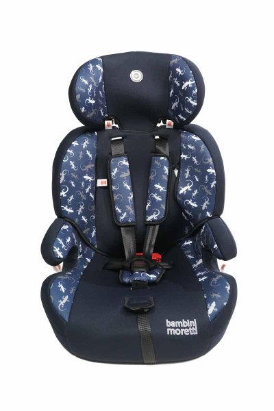Bambini Moretti Детское автомобильное кресло LB-515 Print, 9-36 кг, цвет / темно - синий - геккон