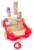 Hape Деревянная каталка-тележка с кубиками