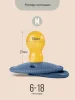 Комплект пустышек из натурального латекса M (6-18 мес), 2 шт,Baby blue/Navy  классическая 