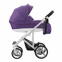 Bebetto Детская коляска 2 в 1 Magnum / цвет 351 фиолетовый ткань / рама белая					