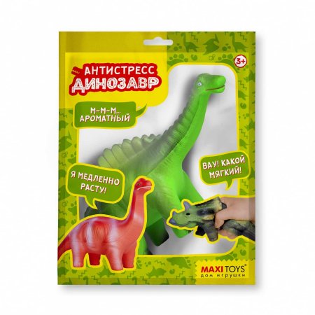 Maxitoys игрушка антистресс-динозавр "гигантспинозавр"