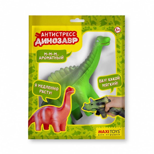 Maxitoys игрушка антистресс-динозавр "гигантспинозавр"