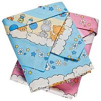 Комплект детского постельного белья "Ясли" / цвет голубой
