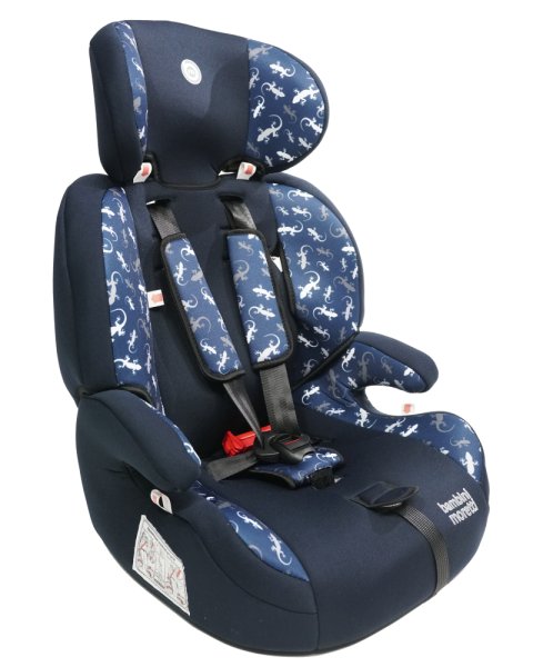 Bambini Moretti Детское автомобильное кресло LB-515 Print, 9-36 кг, цвет / темно - синий - геккон