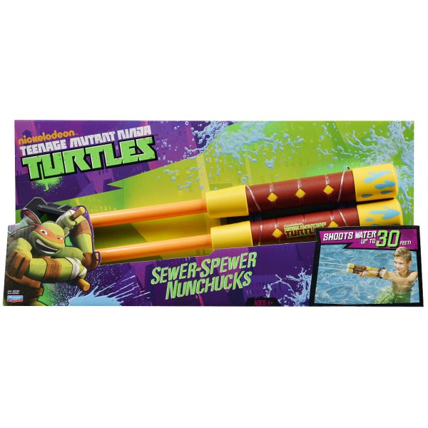 Turtles черепашки-ниндзя водяное оружие нунчаки 92260 / цвет красный, оранжевый
