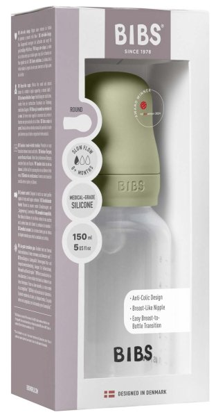Bibs Бутылочка для кормления с силиконовой соской Sage, 150 мл