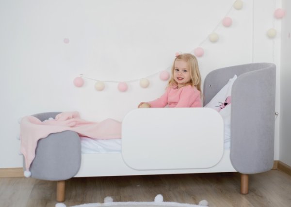 Ellipse Защитный бортик для кровати Kidi Soft  / цвет белый