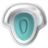 KidWick Горшок туалетный Трон, с крышкой / цвет белый-бирюзовой