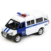 "Технопарк" Машинка металлическая, инерционная Газель Полиция					