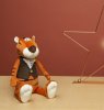 Maxitoys Мягкая игрушка "Тигр Гоша в замшевой жилетке и жабо", 20 см