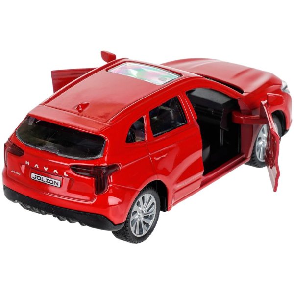 Машина металл haval jolion 10,5 см, двери, инерц. красный, кор. Технопарк 414558