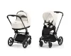 Коляска Cybex Priam IV Matt Black 2 в 1,со спаль.блок.Lux Ca (Off White)