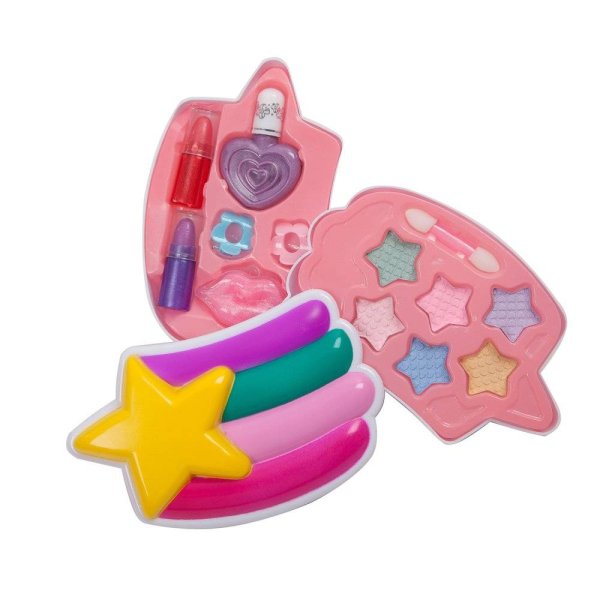 Bondibon Набор детской декоративной косметики  Eva Moda, BOX 20,6*5,4*25,4 см; косметичка-звёздочка, тени для век