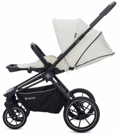 Labala Коляска 2 в 1 Raiz 2023 / цвет White-Black (белый-черный)