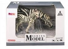 Паремо Набор фигурок животных серии "Мир диких животных" : Семья зебр, 2 предмета					