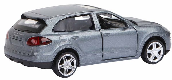 Автопанорама Инерционная металлическая машинка Porsche Cayenne S / цвет серый перламутр
