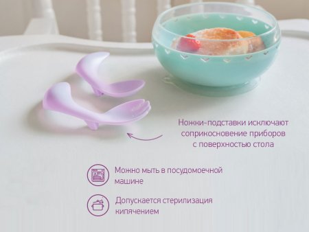 Roxi Kids Набор столовых приборов: ложка и вилка / цвет мятный